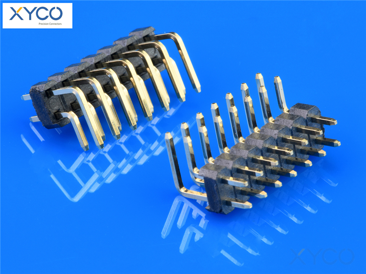 2.54mm雙排DIP90°排針 2.54mm雙排DIP90°排針