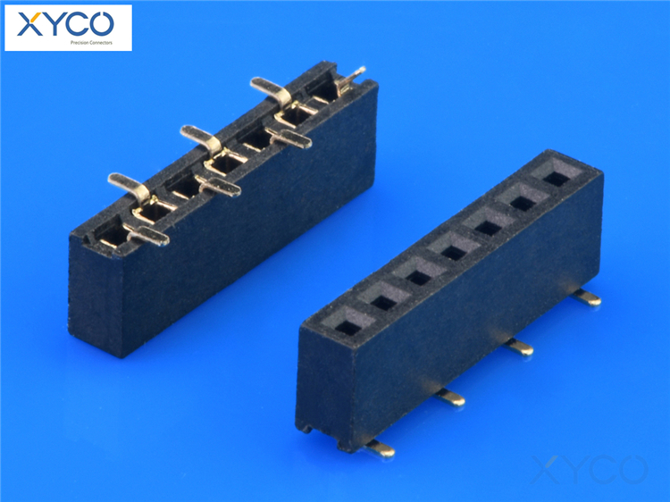 2.0mm單排SMT180°排母 2.0mm單排SMT180°排母